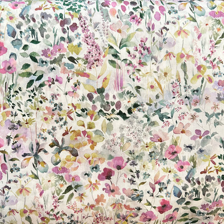 Liberty London- “Felda" Tana Lawn Cotton- Yellow, Purple, Pink “Multi Pastel"