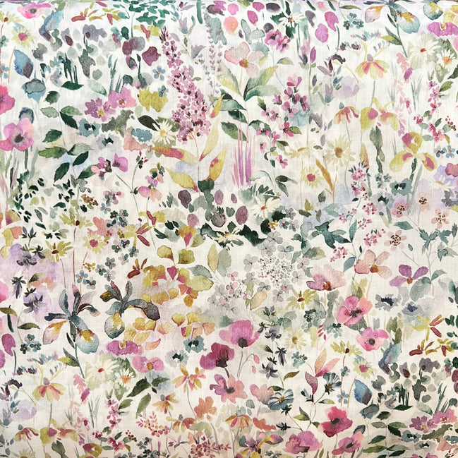 Liberty London- “Felda" Tana Lawn Cotton- Yellow, Purple, Pink “Multi Pastel"