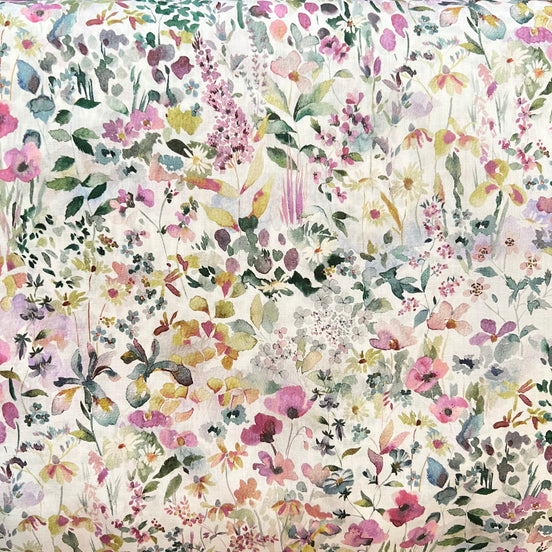 Liberty London- “Felda" Tana Lawn Cotton- Yellow, Purple, Pink “Multi Pastel"