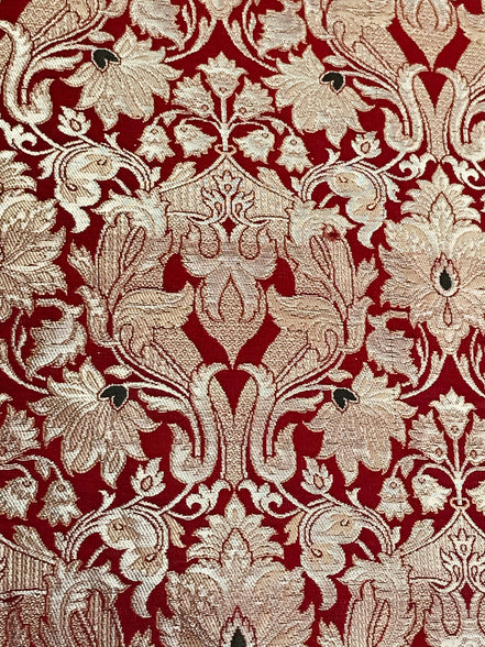 Red and Gold European Brocade- 35" (710)