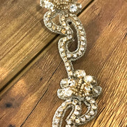 Gold and Rhinestone Applique/ trim