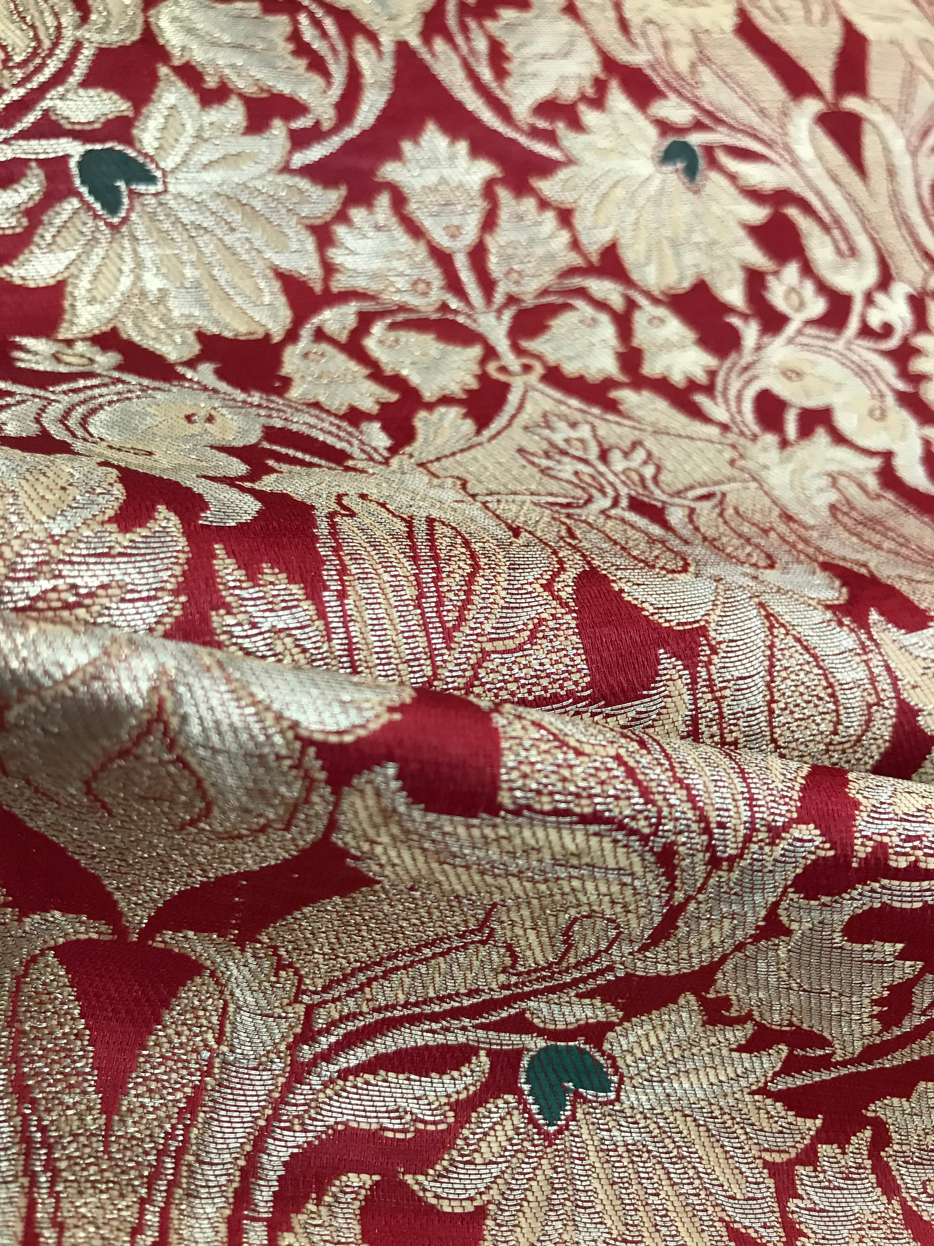 Red and Gold European Brocade- 35