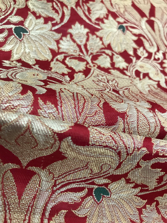 Red and Gold European Brocade- 35" (710)