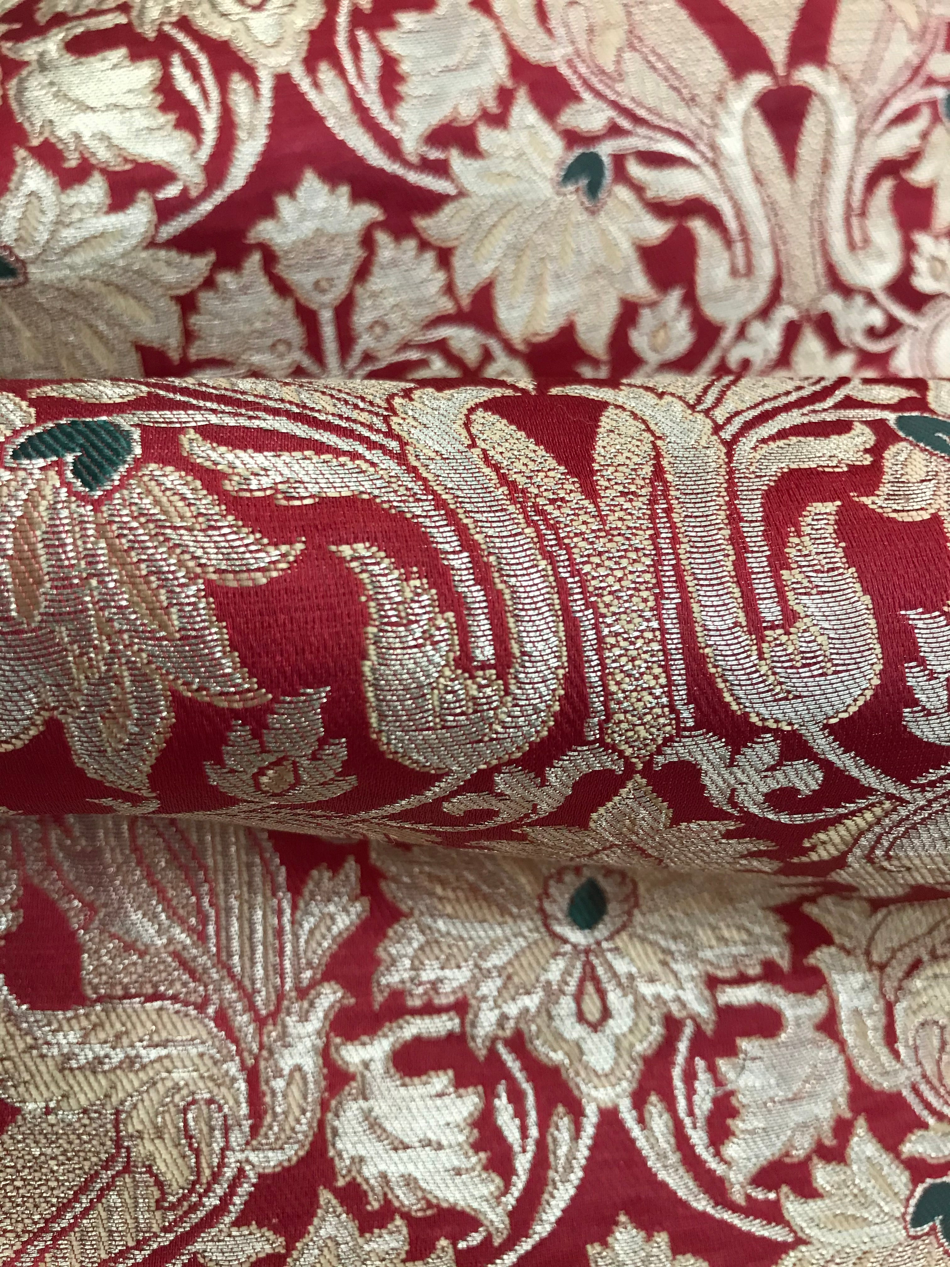 Red and Gold European Brocade- 35