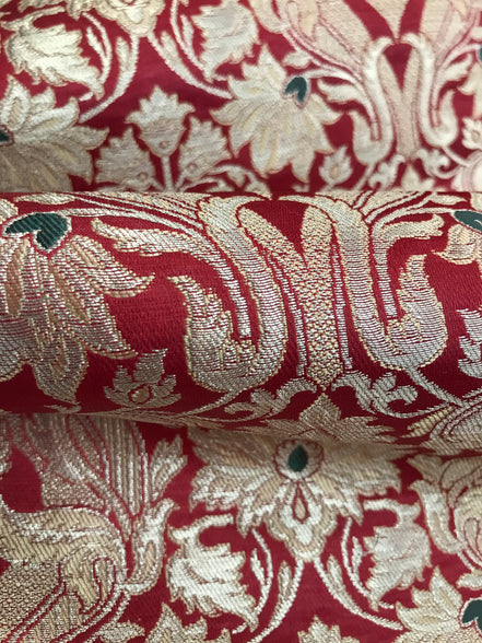 Red and Gold European Brocade- 35" (710)