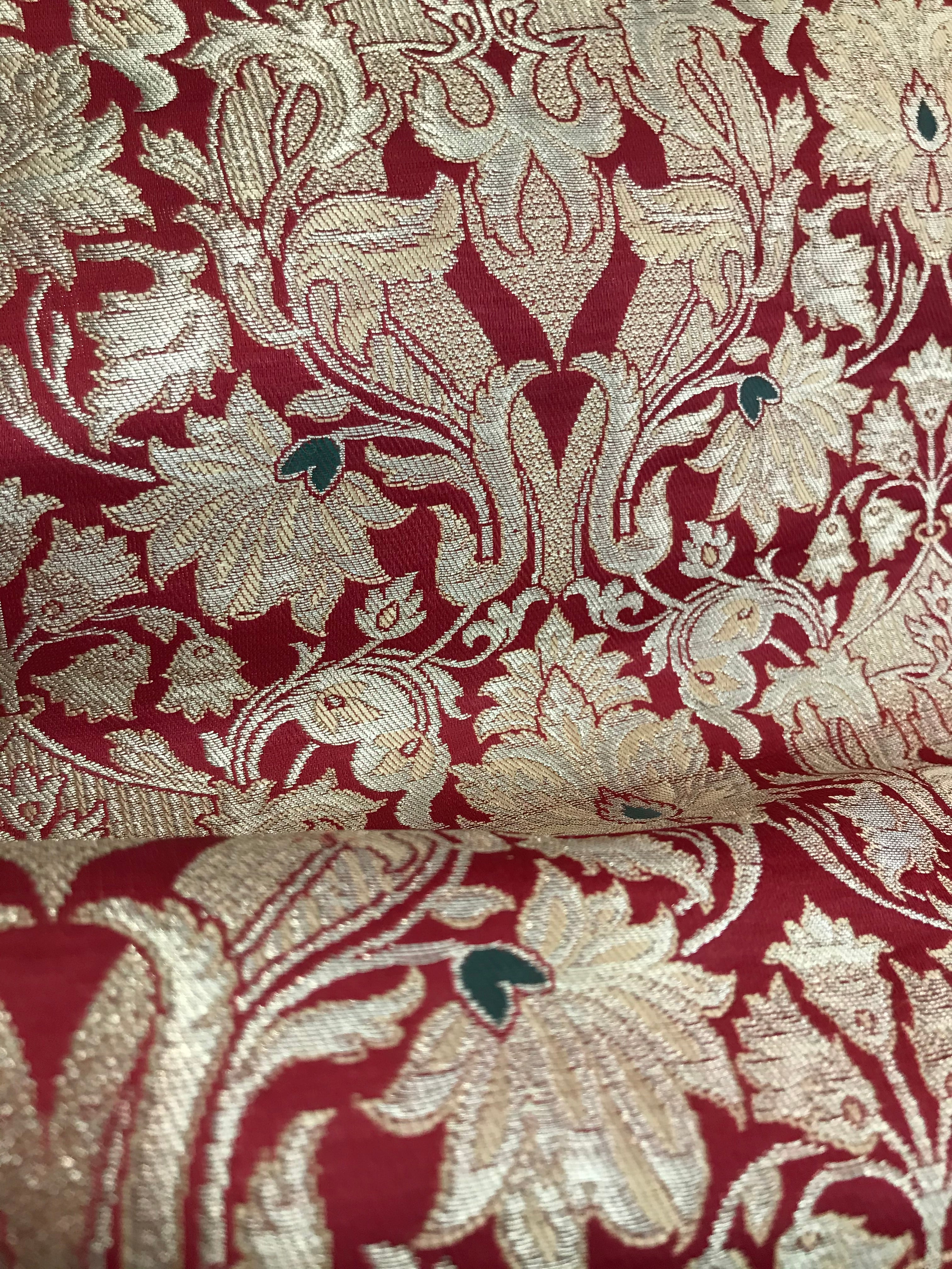 Red and Gold European Brocade- 35