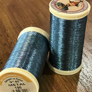 Sajou No. 190- Gray- Metallic Thread- Fil au Chinois- Spool (100m)