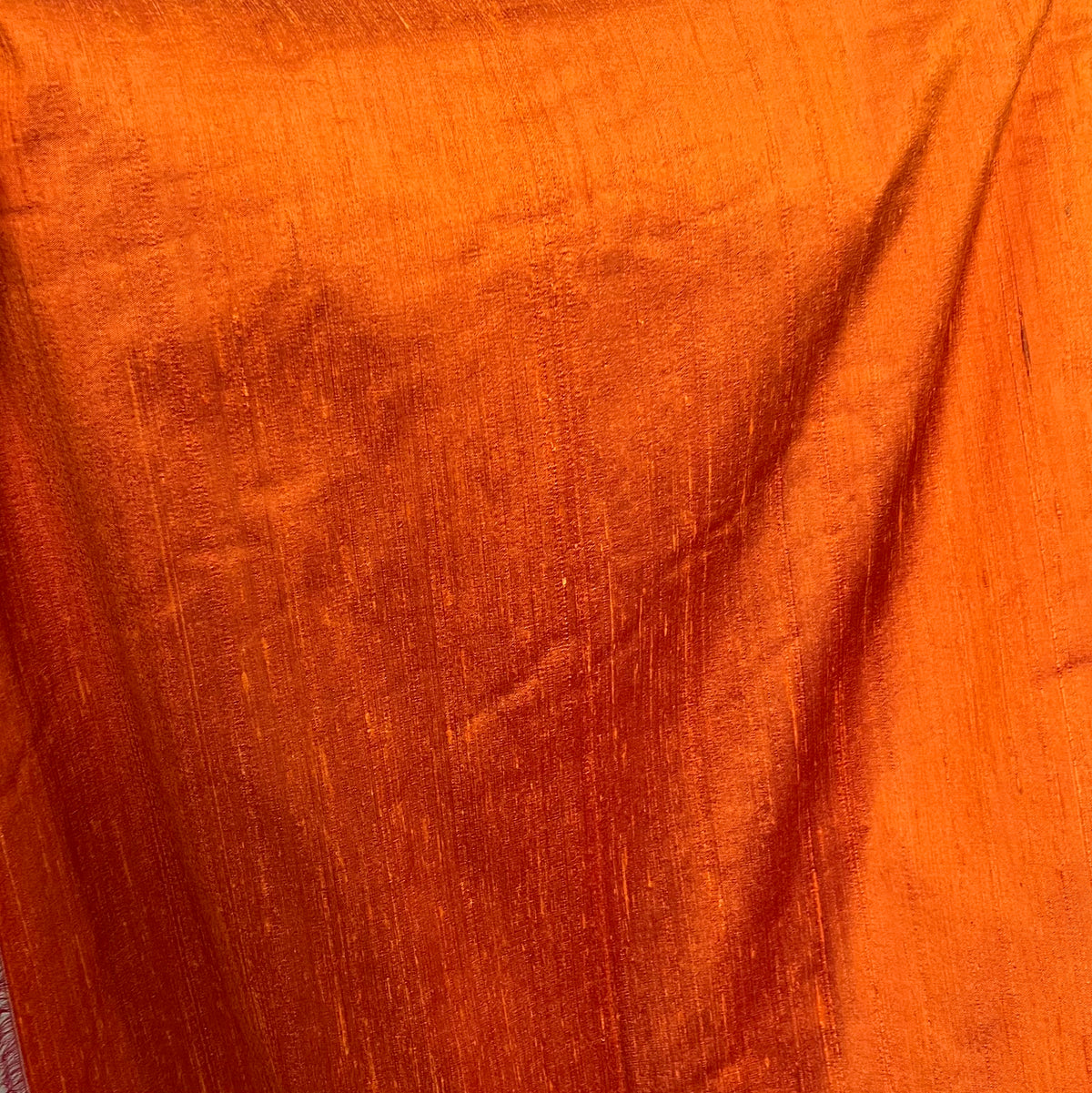 Burnt Orange Silk Dupioni- 54