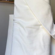 Solid White Organic Cotton Interlock Knit- 60” Wide- Birch
