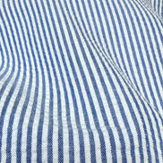 Royal and White Seersucker Stripe- 57” Wide- Cotton Poly Blend