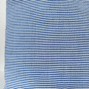 Royal and White Seersucker Stripe- 57” Wide- Cotton Poly Blend
