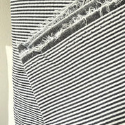 Black and White Seersucker Stripe- 57” Wide- Cotton Poly Blend