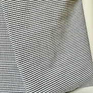 Black and White Seersucker Stripe- 57” Wide- Cotton Poly Blend