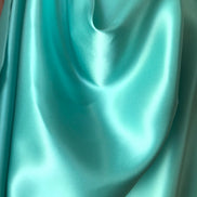 Capri Blue 18.5 mm Pure Silk Charmeuse Fabric- 45