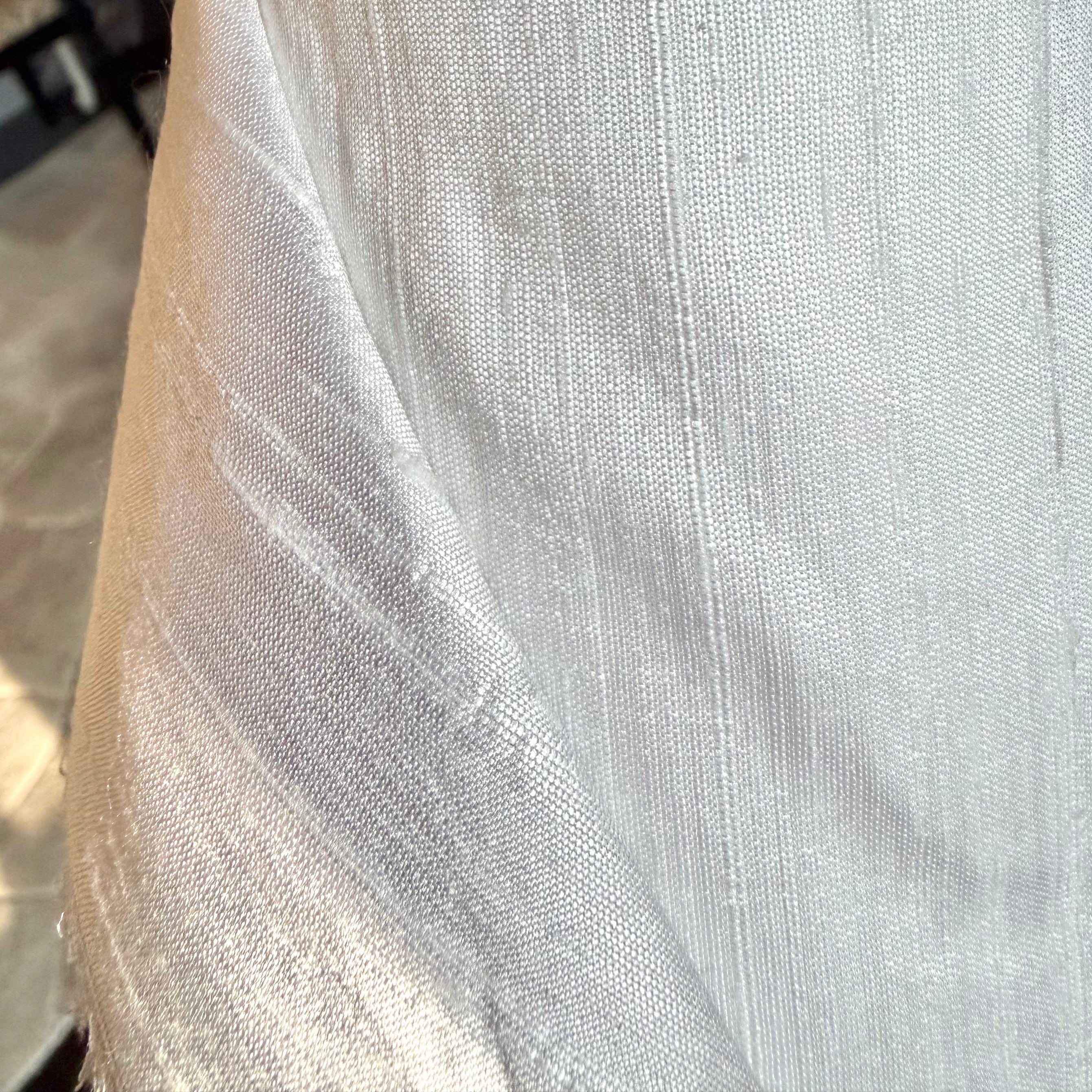 Dyed White Silk Dupioni- 54” Wide (809)