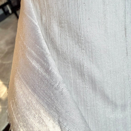Dyed White Silk Dupioni- 54” Wide (809)