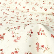 Renew Sweet Pea Latte- Cream- Floral- Cotton Fabric- 44