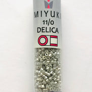 Miyuki 11/0 Delica Glass Beads- CEYLON GRAY (2021)