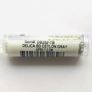 Miyuki 11/0 Delica Glass Beads- CEYLON GRAY (2021)