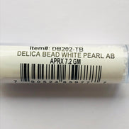 Miyuki 11/0 Delica Glass Beads-WHITE PEARL AB (2022)