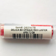 Miyuki 11/0 Delica Glass Beads-OPAQUE RED LUSTER (2023)