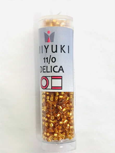 Miyuki 11/0 Delica Glass Beads- S/L MARIGOLD (2027)
