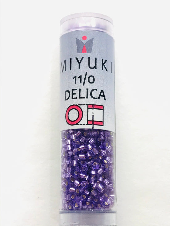 Miyuki 11/0 Delica Glass Beads- S/L LILAC (2029)