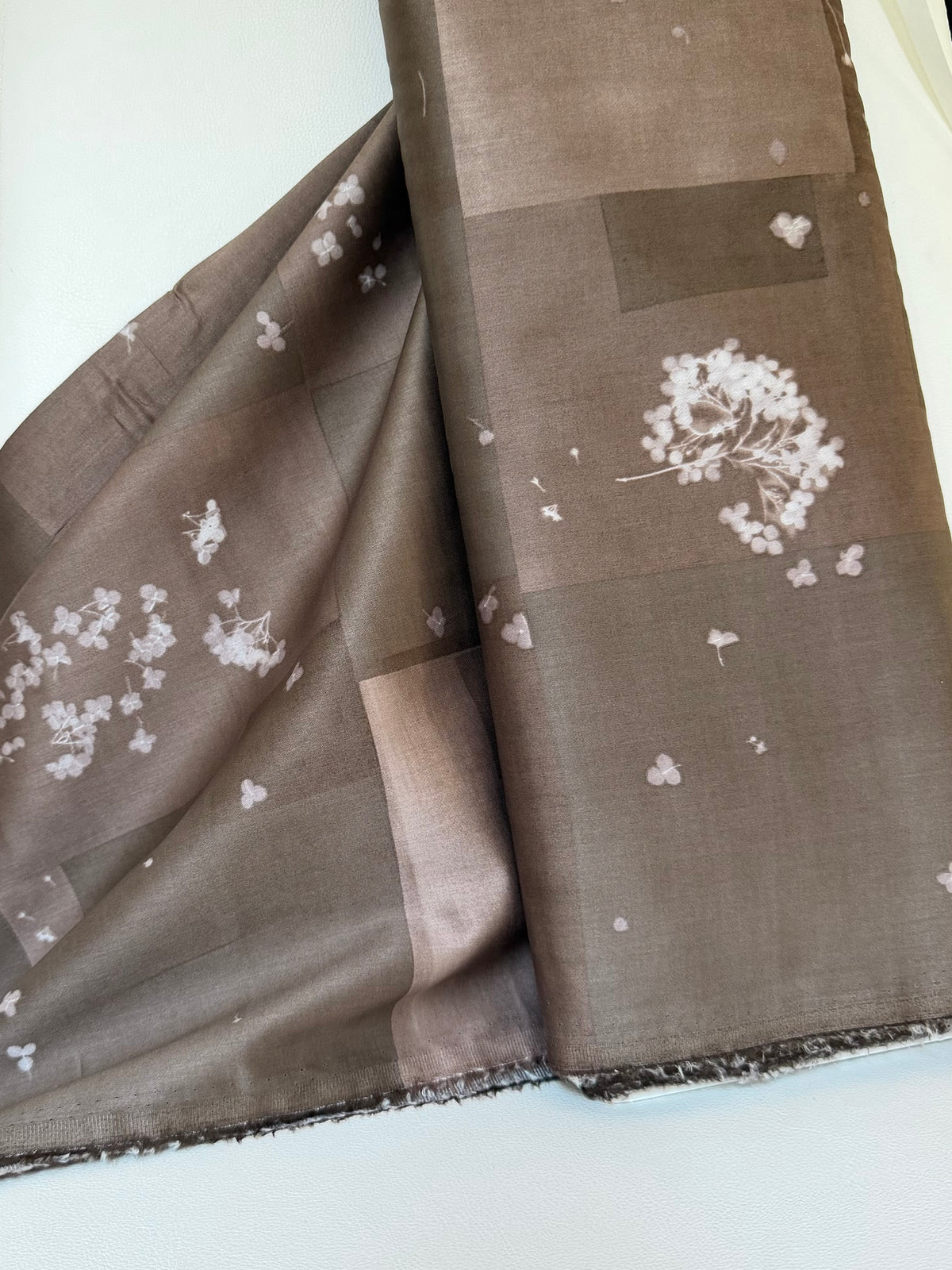 Nani Iro Brown Cotton Sateen- Microcosmos- 43