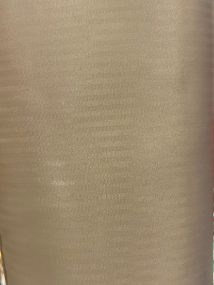 Beige Stripe Cupra Bemberg Rayon Lining Fabric- 48 Inch Wide