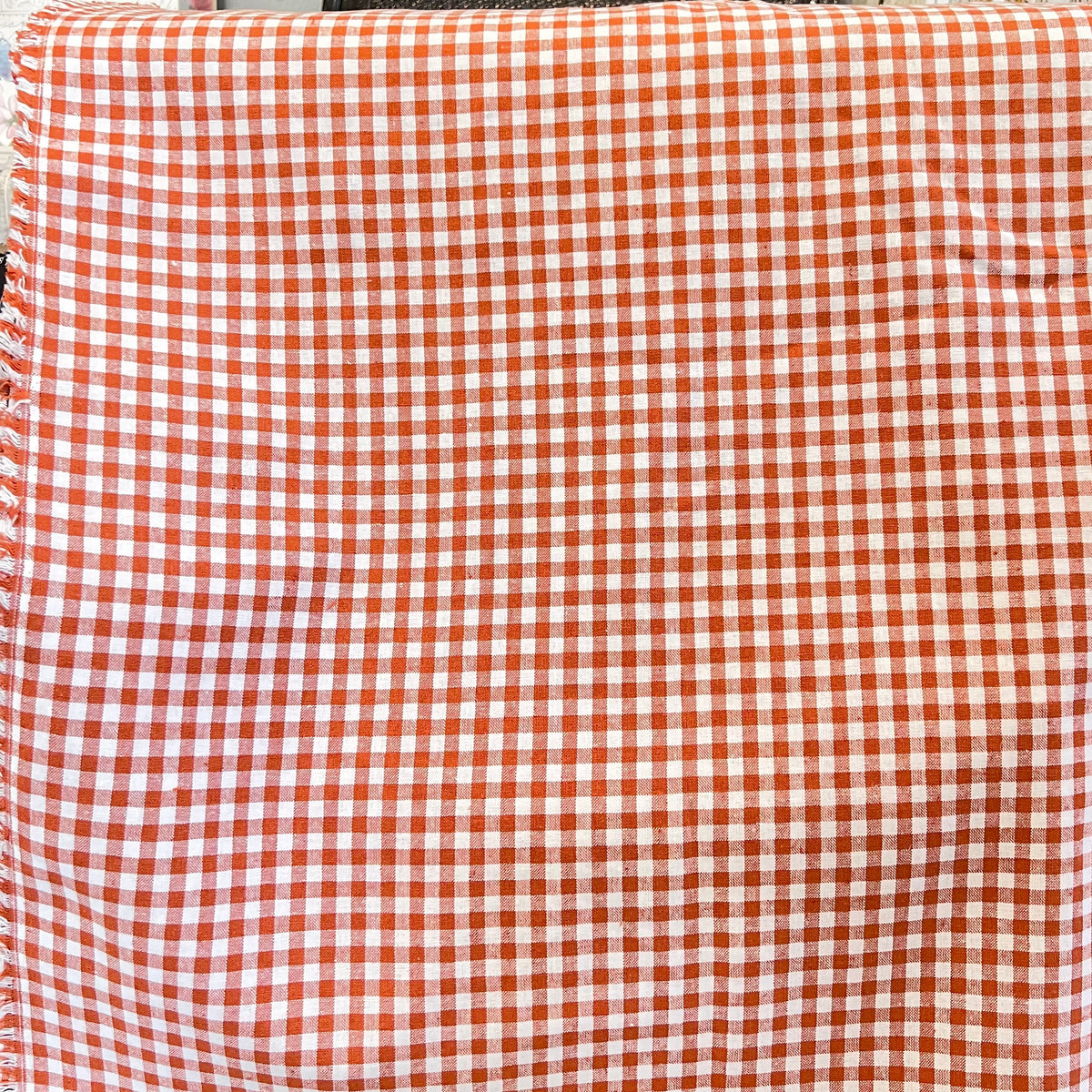 Essex Yarn Dyed Classic Wovens- Linen- Cotton Blend- “Strawberry