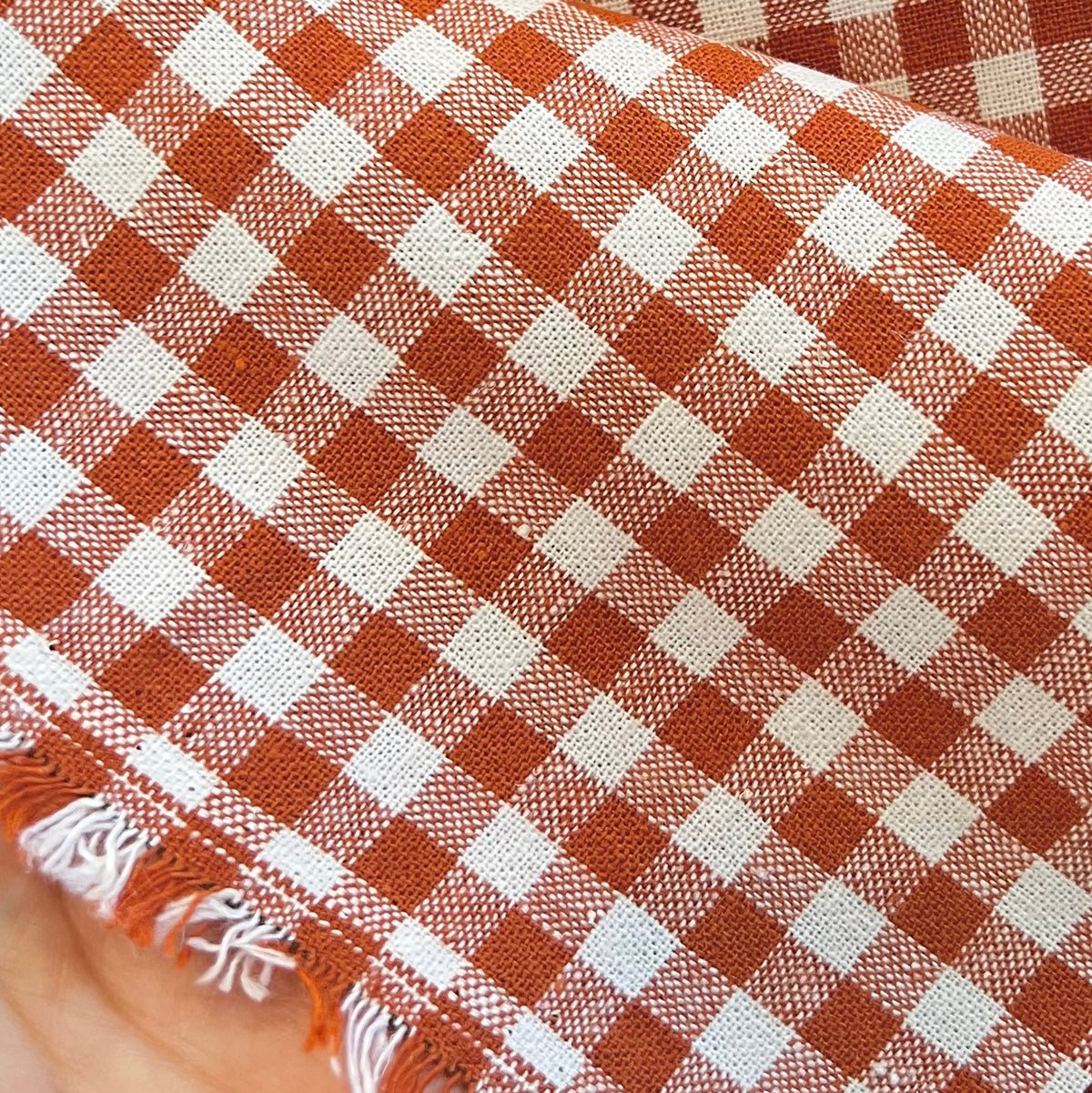 Essex Yarn Dyed Classic Wovens- Linen- Cotton Blend- “Strawberry