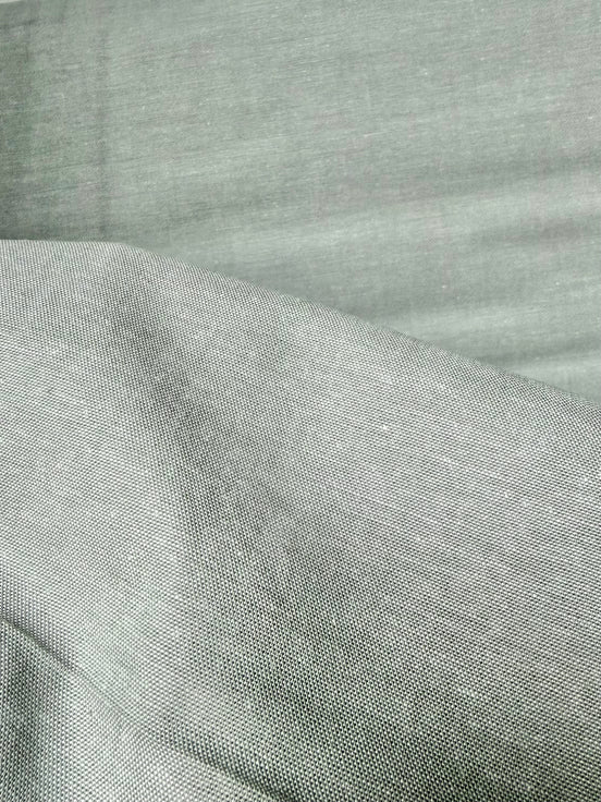 Osaka Cotton Chambray- 44"- Grayish Green "Khaki"