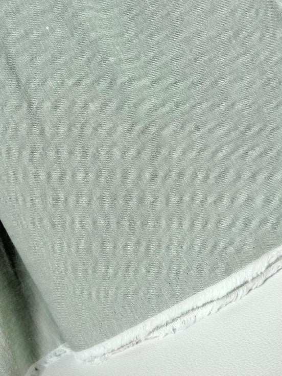 Osaka Cotton Chambray- 44"- Grayish Green "Khaki"