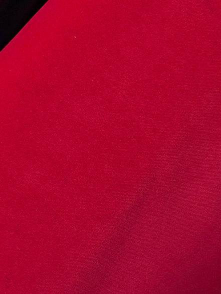 Cotton Velveteen- "Rouge" Red- 56"