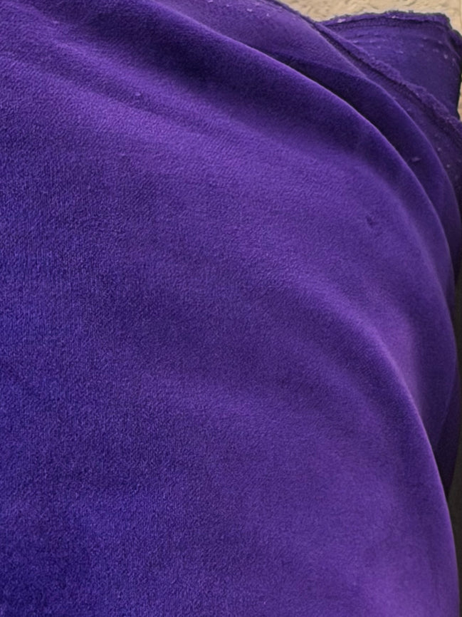 Cotton Velveteen- "Purple Iris" Purple- 56"