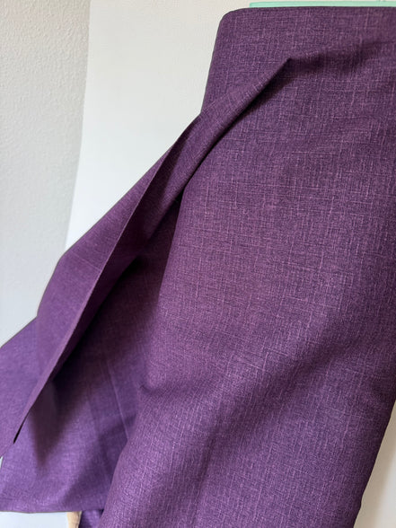 Tsumugiya- Purple- Solid Cotton Dobby- 43"