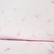 Pink Bows and Teeny Tiny Mouse on Pink- Cotton Fabric- 44