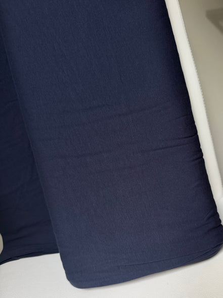 Navy "Deep Dark Ocean" Solid KNIT Cotton Fabric- 58” Wide- Art Gallery- AGF