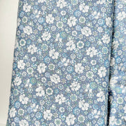 Flownny 100% Cotton Fabric - Lawn- Light Blue, White Floral- 43