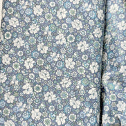 Flownny 100% Cotton Fabric - Lawn- Light Blue, White Floral- 43