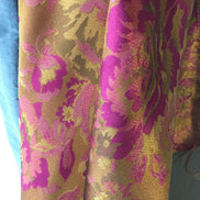 Gold and Fuchsia Floral Brocade- 59