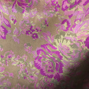 Gold and Fuchsia Floral Brocade- 59