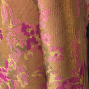 Gold and Fuchsia Floral Brocade- 59
