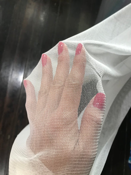 Natural White Pure Silk Tulle- 52" Wide (1304)