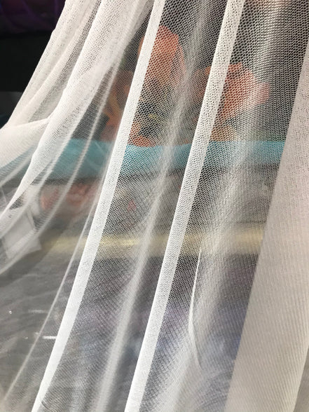 Natural White Pure Silk Tulle- 52" Wide (1304)