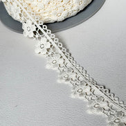 3727 Off-White 100% Polyester Guipure 27mm or 1