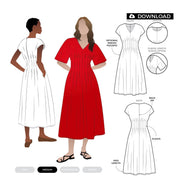 Bronte Woven Dress- Style Arc Paper Pattern- Sizes 4-16