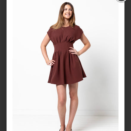 Bronte Woven Dress- Style Arc Paper Pattern- Sizes 4-16
