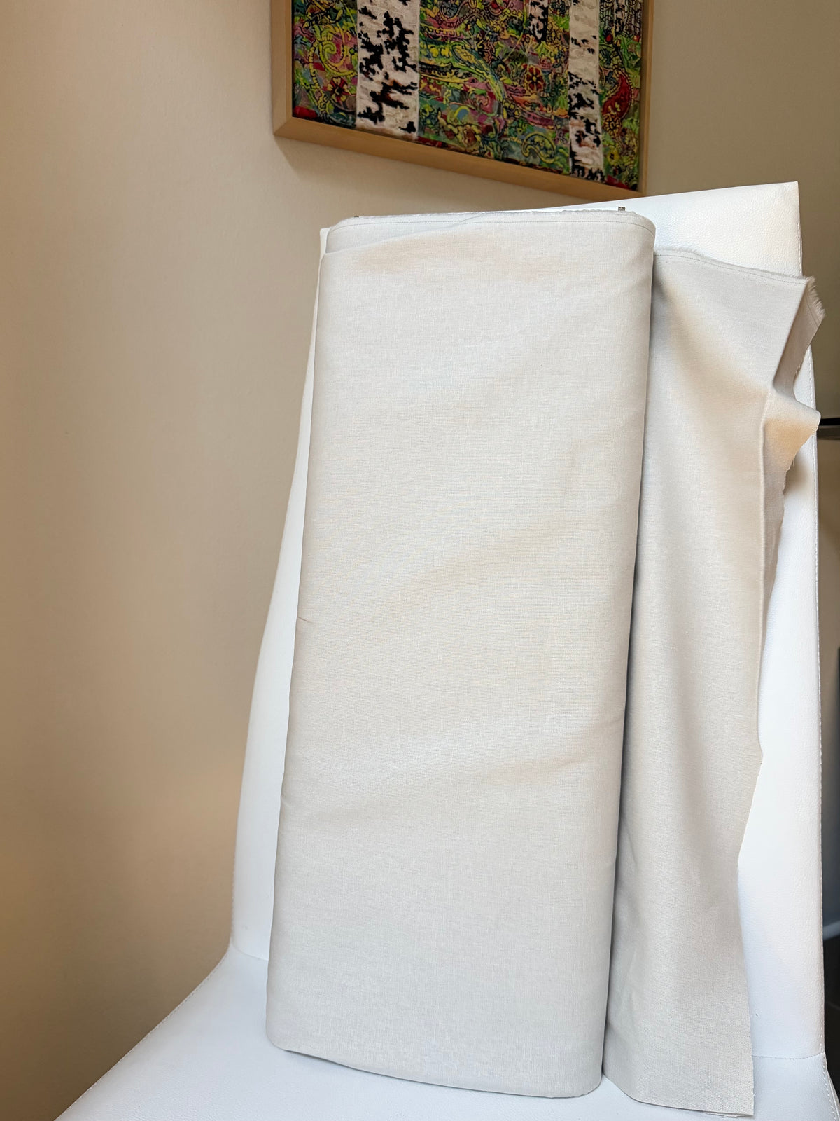 Pale Beige Essex Linen “Flax