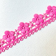 3727 Hot Pink 100% Polyester Guipure 27mm or 1